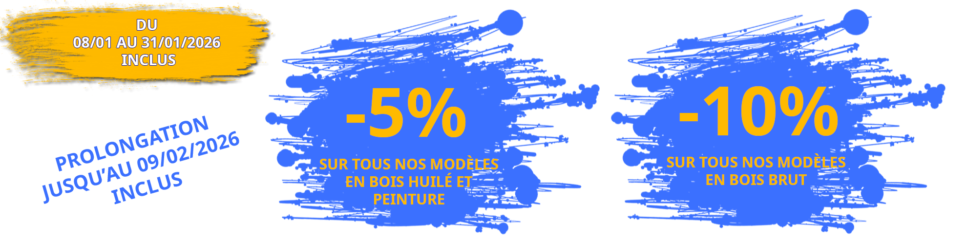 -5% -10% promotion toilette sèche